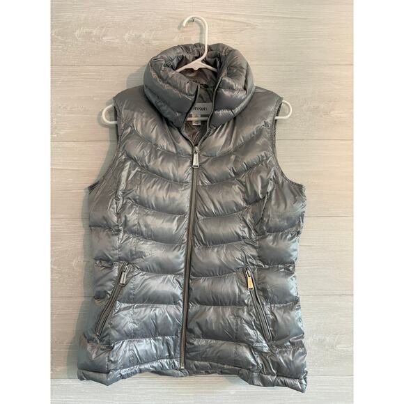 Calvin Klein Jackets & Blazers - Calvin Klein silver puffer vest